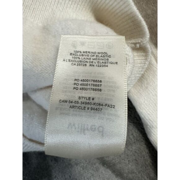 Wilfred Clara Sweater Relaxed merino wool polo sweater Ivory 2XS - Picture 13 of 14